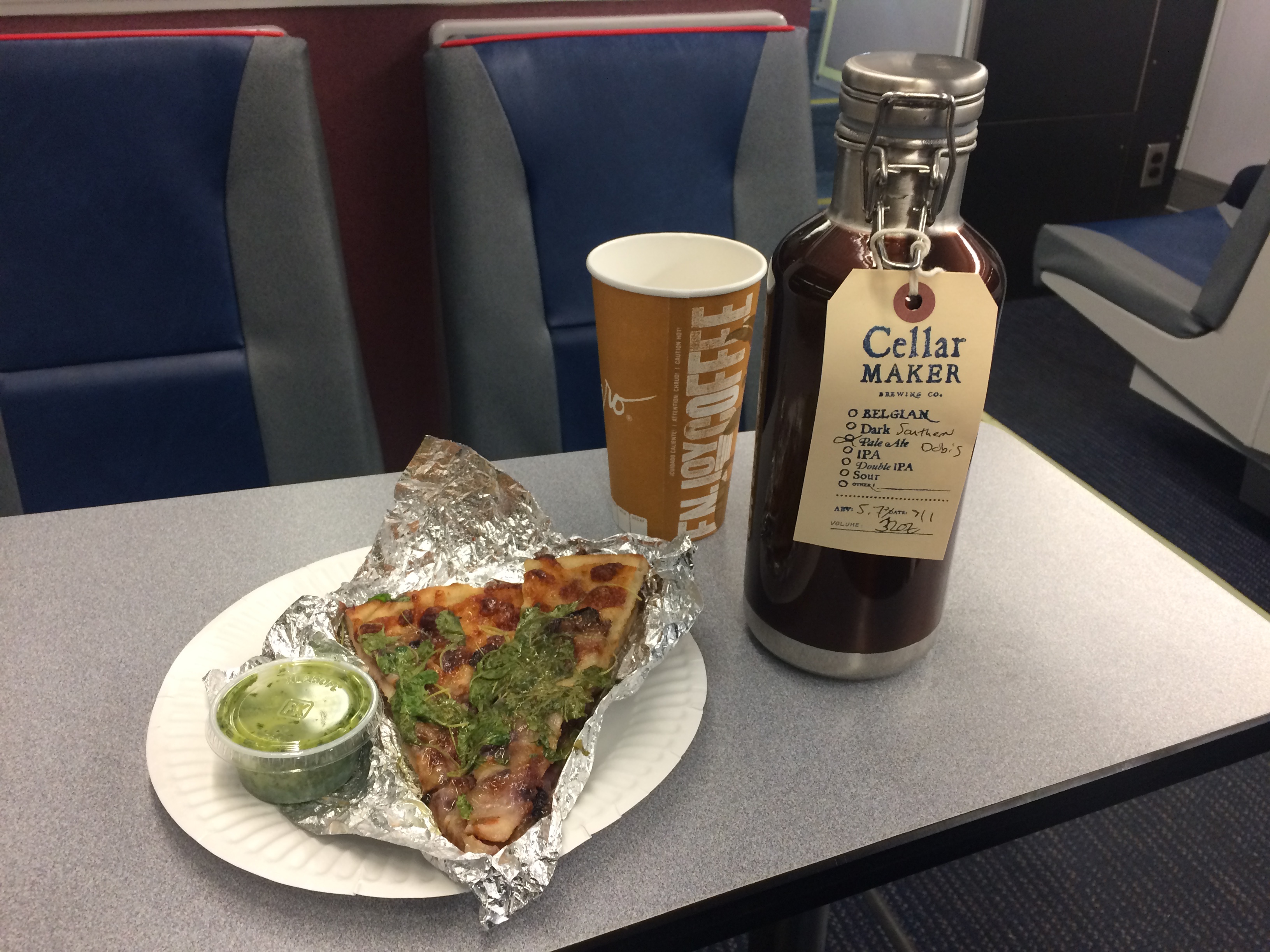 Great on the train! Now with pizza!
